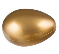 Påskägg i metall  guld 12 cm