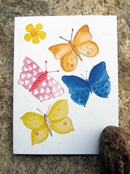 Litet kort Fjärilar